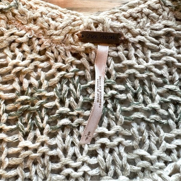 FREE PEOPLE Slubby Striped Pullover Sweater – Sea Mist – Size S - Picture 10 of 16